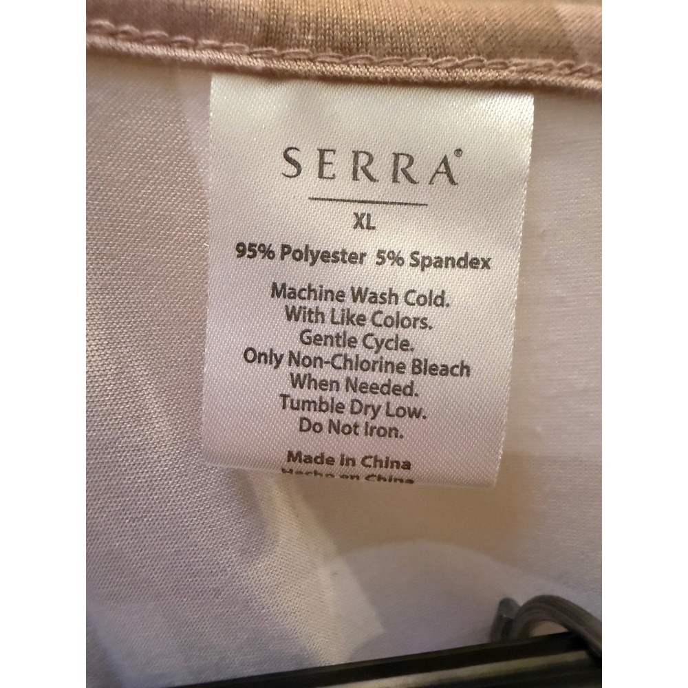 Serra Tan and White Plaid Pajama Set Tank and Pants Women XL Preppy Sleepwear - Picture 3 of 3